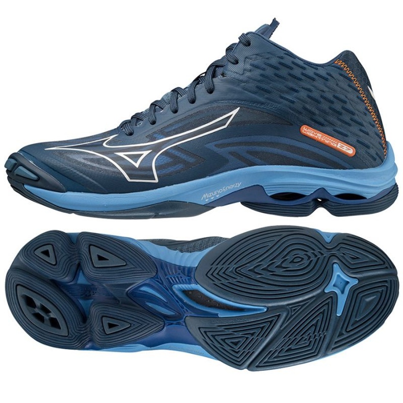 Pantofi Mizuno Wave Lighting Z7 Mid M V1GA225021 albastru marin albastru
