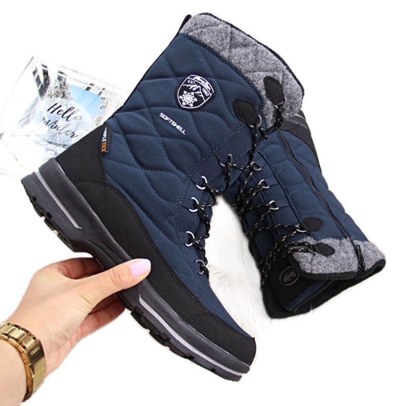 Cizme de zapada impermeabile American Club W AM516C albastru