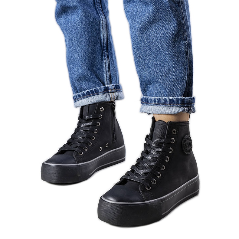 Tenisi izolați negri Big Star KK274173 negru