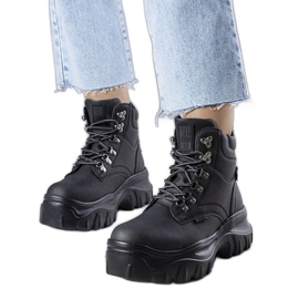 Cizme negre Big Star KK274368 negru Cizme negre Big Star KK274368 negru
