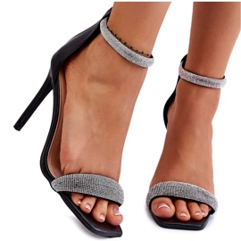 Sandale Elegante Pe Toc Înalt Patricio Negru