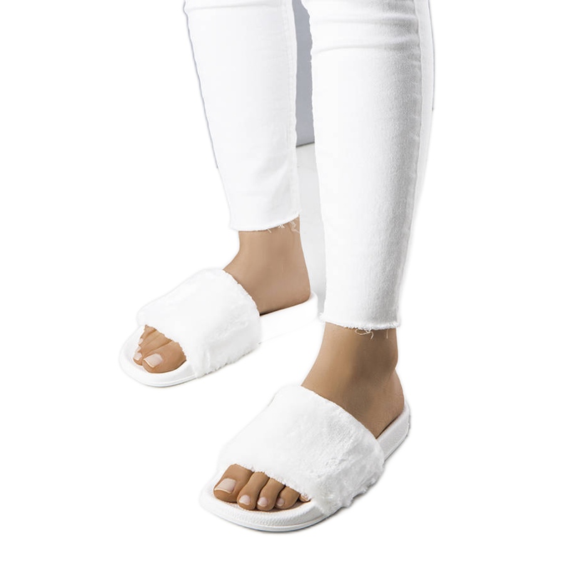 PA1 Glisoare albe cu blană Ivory