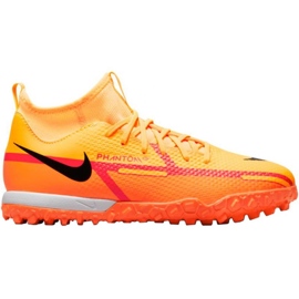 Pantofi de fotbal Nike Phantom GT2 Academy Df Tf Jr DC0818 808 portocale portocale si rosii