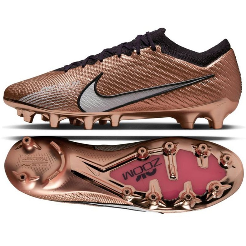 Pantofi de fotbal Nike Zoom Mercurial Vapor 15 Elite Qatar AG-Pro M DR5935 810 de aur de aur