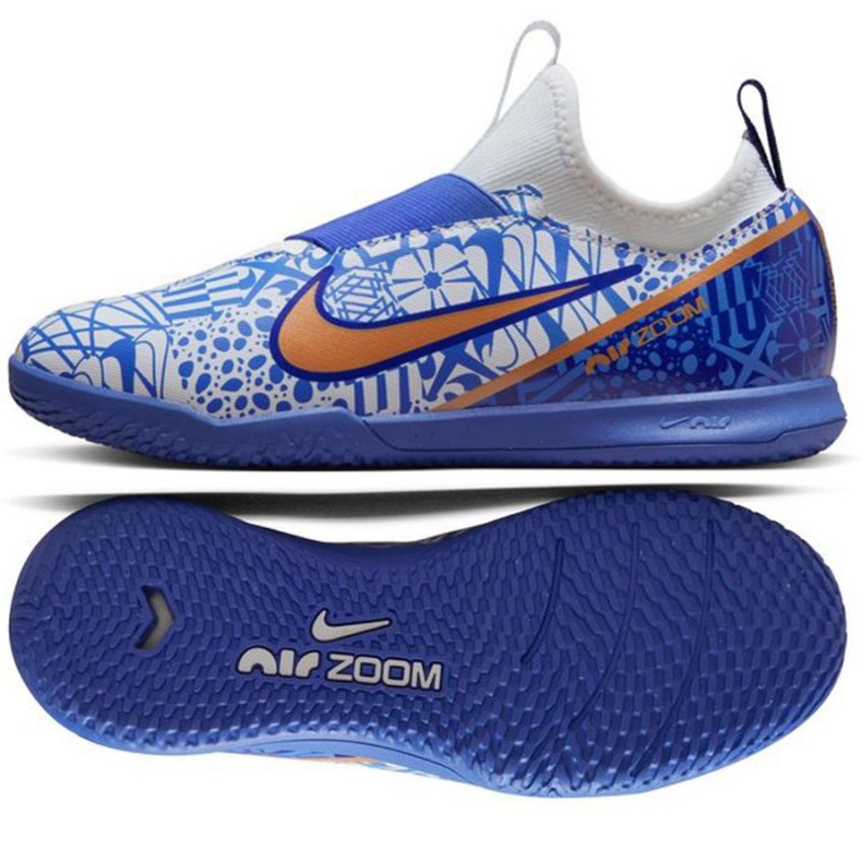 Pantofi de fotbal Nike Zoom Mercurial Vapor 15 Academy CR7 Ic Jr DV8189 182 albastru albastru