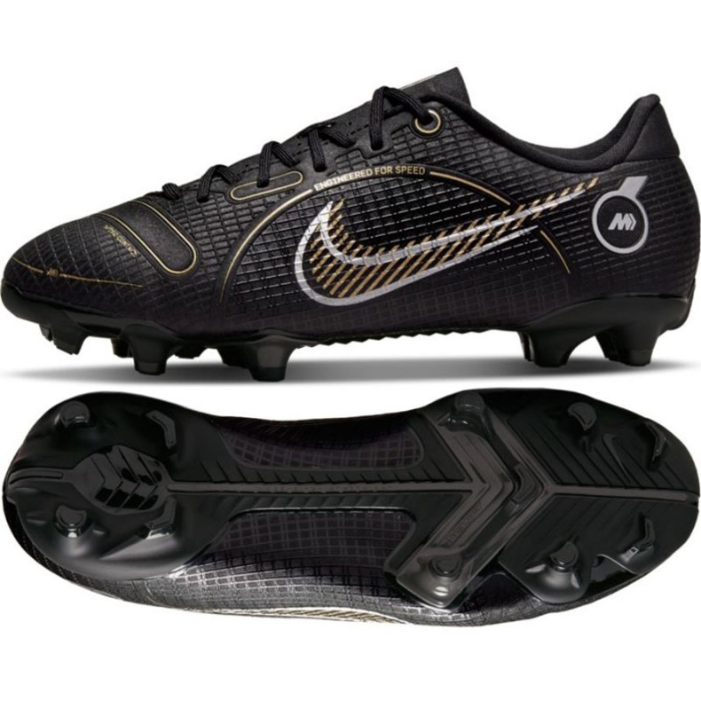 Pantofi de fotbal Nike Mercurial Vapor 14 Academy FG/MG Jr DJ2856 007 negru negru