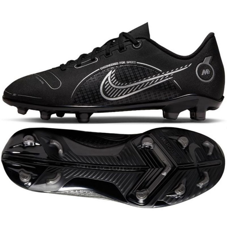 Pantofi de fotbal Nike Mercurial Vapor 14 Club FG/MG Jr. DJ2895 007 negru negru
