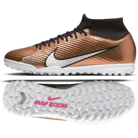 Pantofi de fotbal Nike Zoom Mercurial Superfly 9 Academy Qatar Tf M DR5948 810 auriu, maro de aur