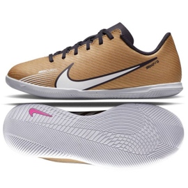Pantofi de fotbal Nike Mercurial Vapor 15 Club Qatar Ic Jr DR6051 810 maro auriu de aur