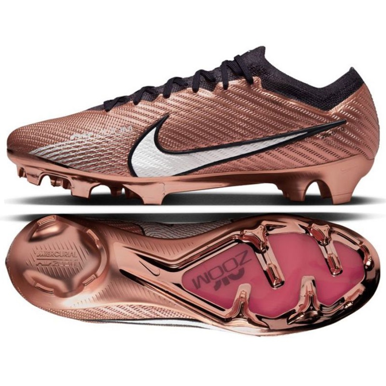 Pantofi de fotbal Nike Zoom Mercurial Vapor 15 Elite Qatar Fg M DR5934 810 maro bej și maro