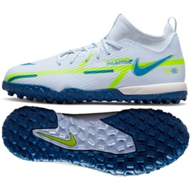 Pantofi de fotbal Nike Phantom GT2 Academy Dynamic Fit Tf Jr DC0813 054 alb alb