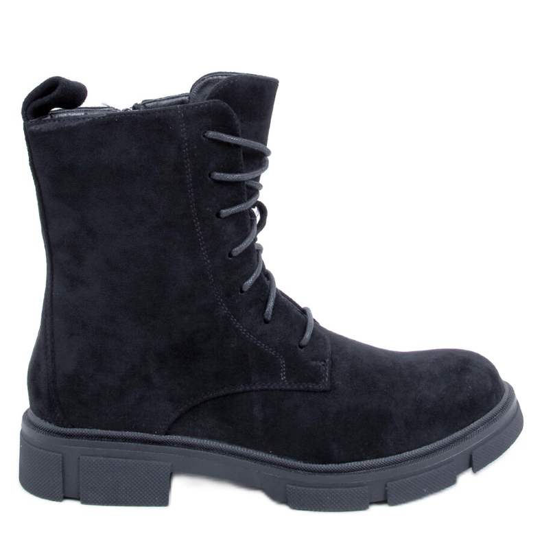 PA1 Lucrători cu șireturi Zoe Black negru