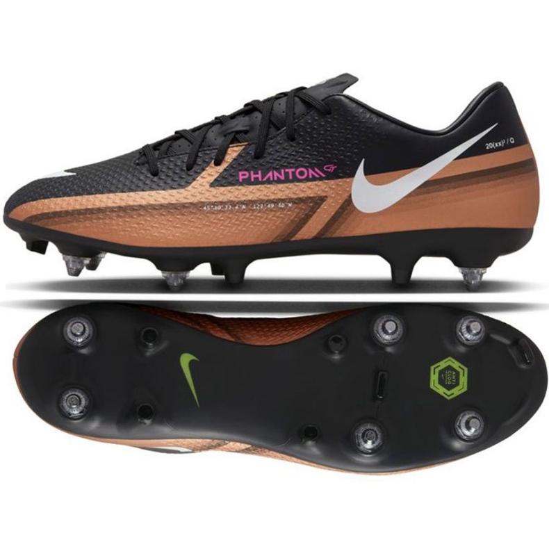 Pantofi de fotbal Nike Phantom GT2 Academy SG-Pro Ac M FB1445 810 maro bej și maro