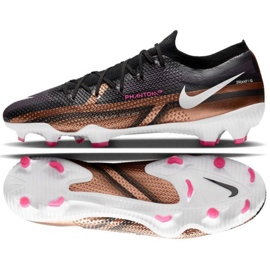 Pantofi de fotbal Nike Phantom GT2 Pro Qatar Fg M DR5959 810 maro, negru negru