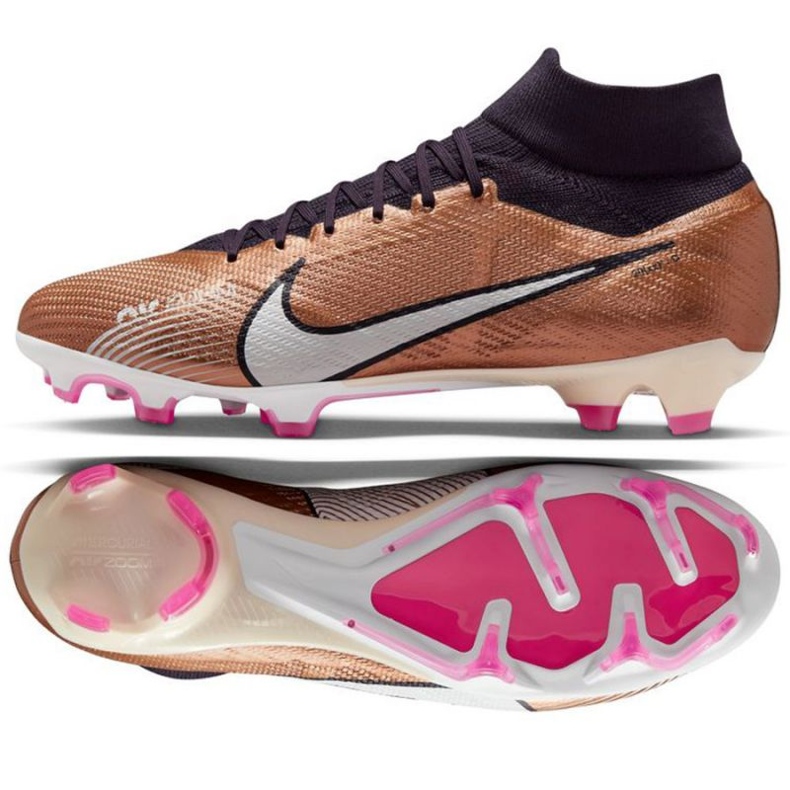 Pantofi de fotbal Nike Zoom Mercurial Superfly 9 Pro Qatar Fg M DR5939 810 maro de aur