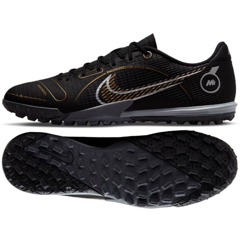 Pantofi de fotbal Nike Mercurial Vapor 14 Academy Tf M DJ2879 007 negru negru