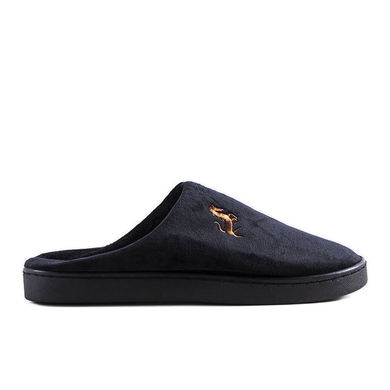 Papuci negri pentru bărbați Presse negru