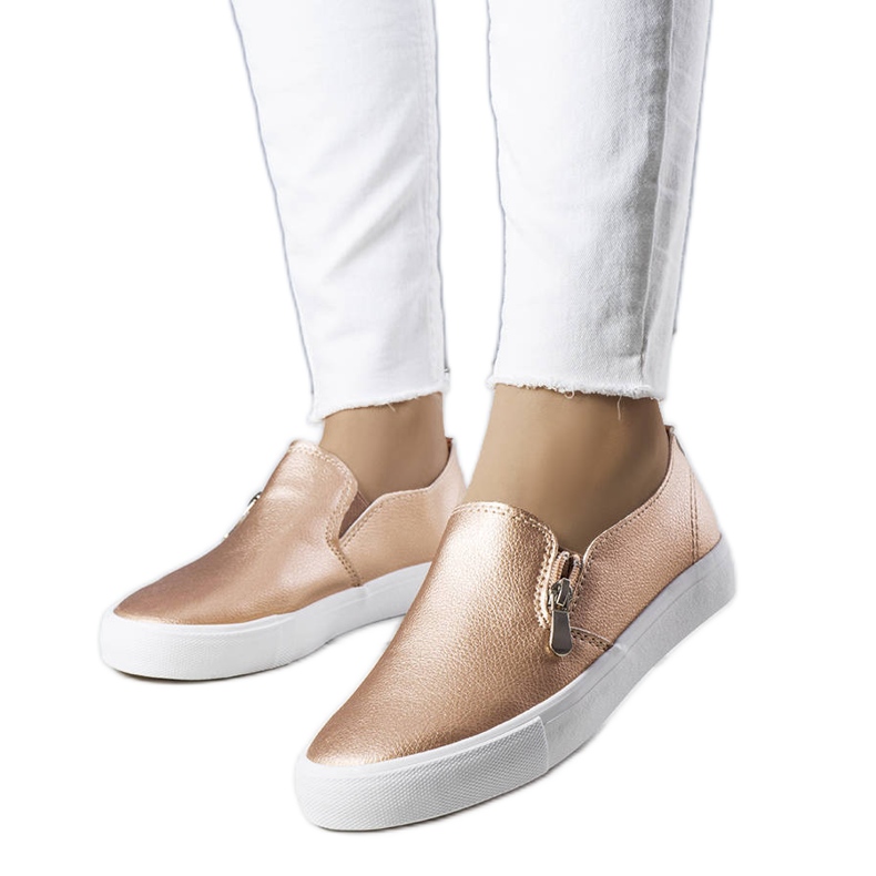 Tenisi Denain gold din piele ecologică de aur