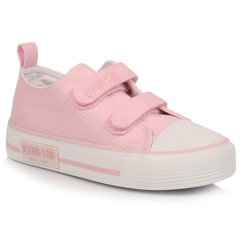 Adidași pentru fete cu velcro roz pudrat Big Star KK374083 Adidași pentru fete cu velcro roz pudrat Big Star KK374083