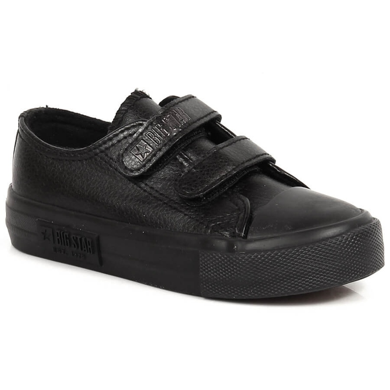 Adidasi copii din piele ecologica cu Velcro negru Big Star KK374092 Adidasi copii din piele ecologica cu Velcro negru Big Star KK374092