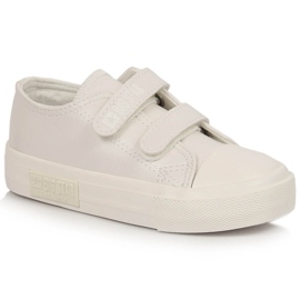 Adidasi copii din piele ecologica cu Velcro alb Big Star KK374093 Adidasi copii din piele ecologica cu Velcro alb Big Star KK374093