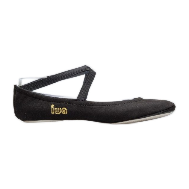 Pantofi de balet gimnastica Iwa 302 negri negru