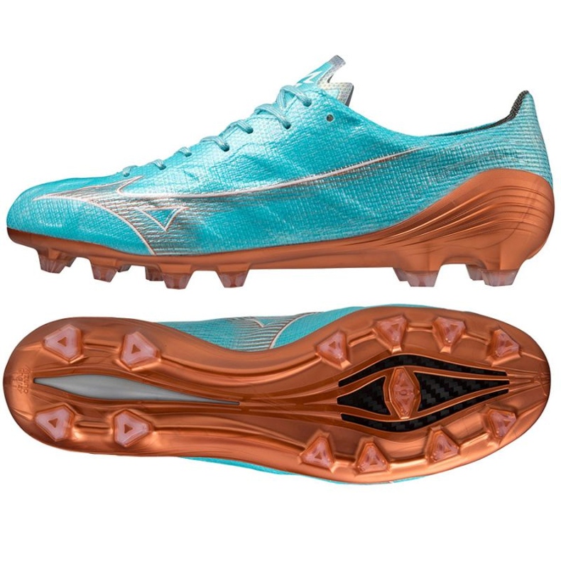 Pantofi de fotbal Mizuno Morelia Alpha Japan Md M P1GA236025 albastru albastru