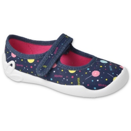 Pantofi copii Befado 114X508 albastru marin multicolor