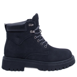 Cizme Trapper izolate Basco Black negru