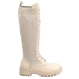 PA1 Ghete de muncitori cu partea superioara elastica Barton Beige bej