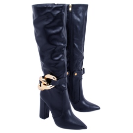 PA1 Sheryl Black cizme cu toc înalt negru PA1 Sheryl Black cizme cu toc înalt negru