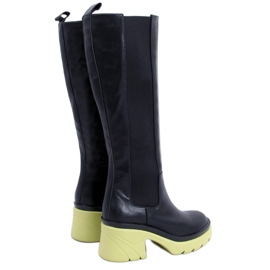 PA1 Cizme cu talpa colorata de la Woods NEGRU/VERDE PA1 Cizme cu talpa colorata de la Woods NEGRU/VERDE