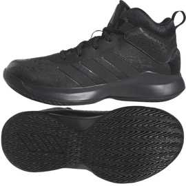 Pantofi de baschet Adidas Cross Em Up 5 K Wide GX4694 negru negru Pantofi de baschet Adidas Cross Em Up 5 K Wide GX4694 negru negru