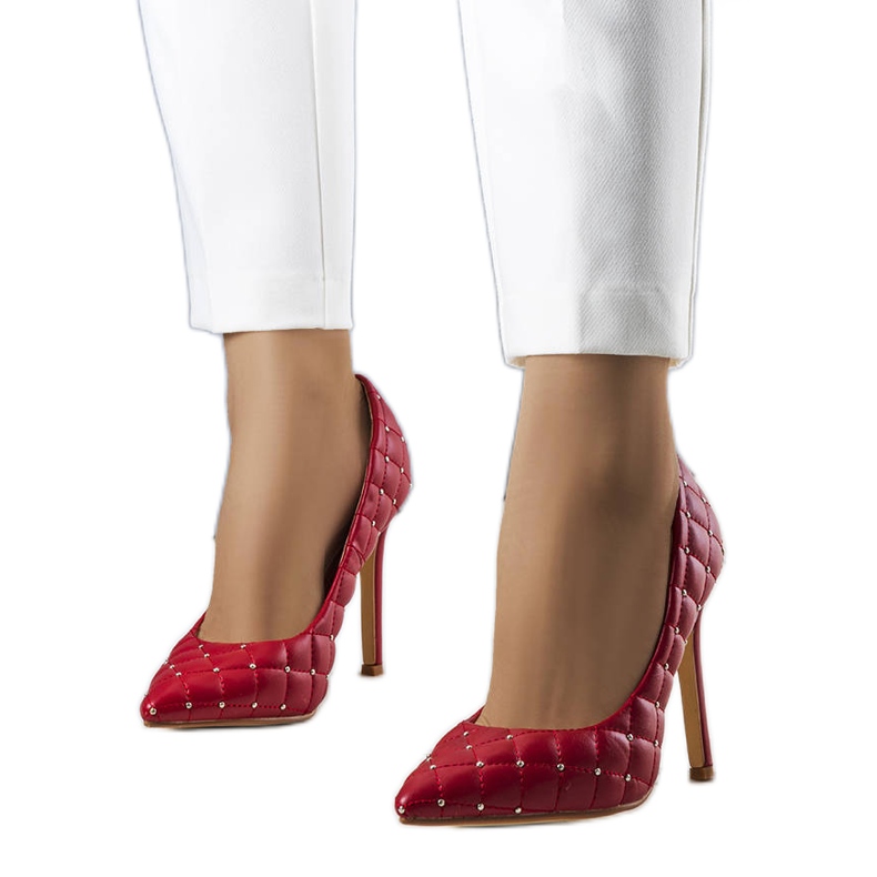 Tocuri matlasate de culoare roșie Dayton roșu