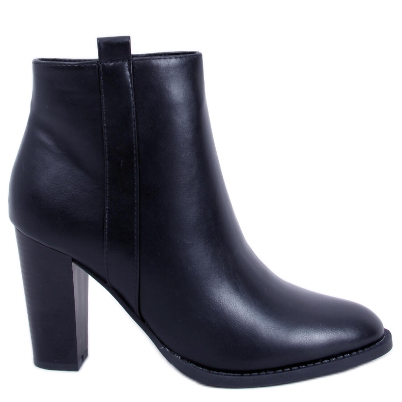 Cizme clasice Alona Black pe post negru Cizme clasice Alona Black pe post negru