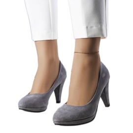 PA1 Pompe gri cu toc înalt de la Freya PA1 Pompe gri cu toc înalt de la Freya