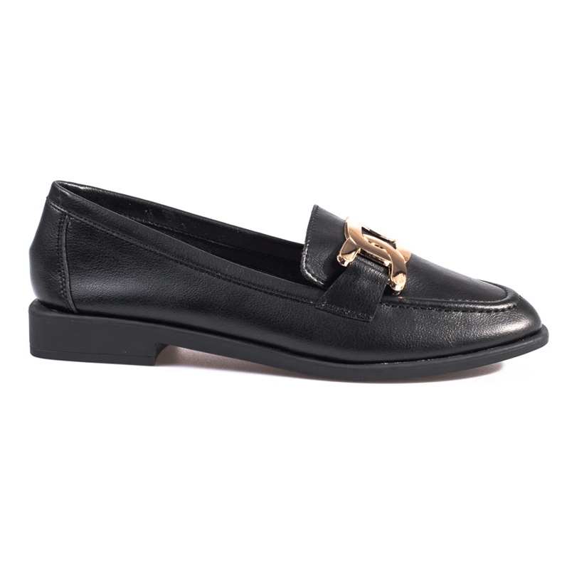Mocasini Shelovet de dama din piele neagra negru