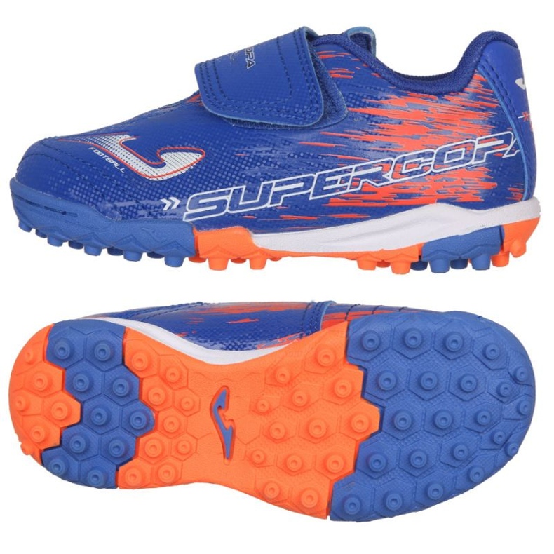 Pantofi de fotbal Joma Super Copa 2305 Tf Jr SCJS2305TFV albastru albastru