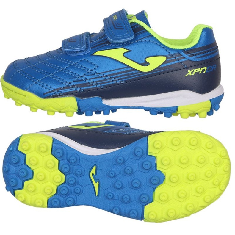 Ghete de fotbal Joma Xpander 2304 Tf Jr. XPJS2304TFV albastru albastru