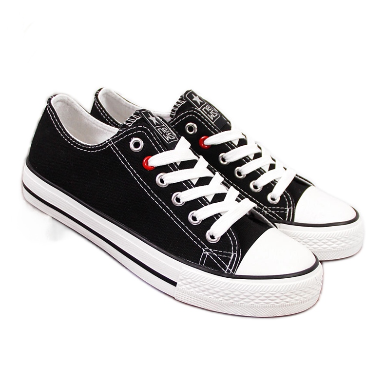 News Pantofi sport negri din material textil NOUTĂȚI negru