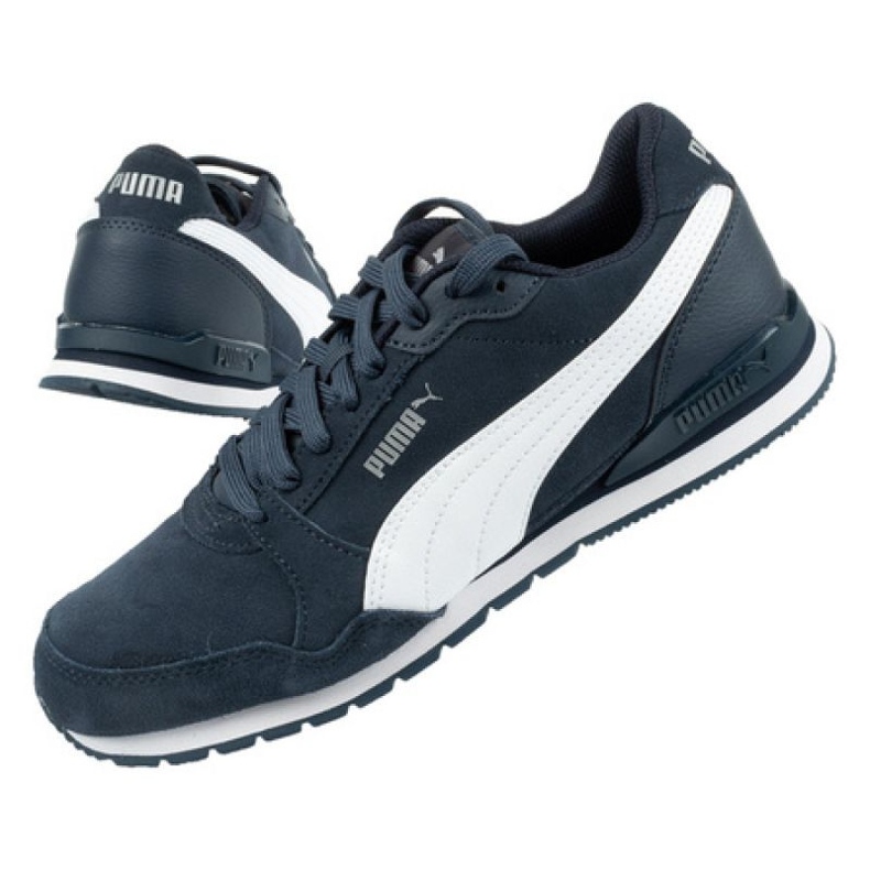 Puma St Runner v3 Sd M 387646 03 pantofi sport albastru marin