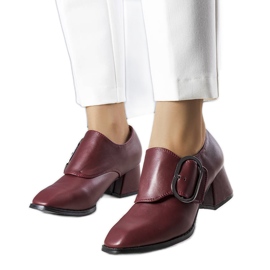 PA1 Pompe cu toc maro de la Ailani roșu