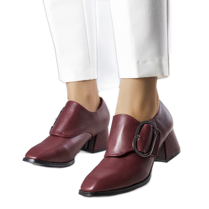 PA1 Pompe cu toc maro de la Ailani roșu