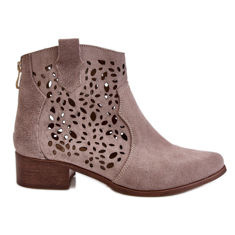 Lewski Shoes Cizme ajurate dama Pantofi Leski 2909 Maro deschis bej Lewski Shoes Cizme ajurate dama Pantofi Leski 2909 Maro deschis bej