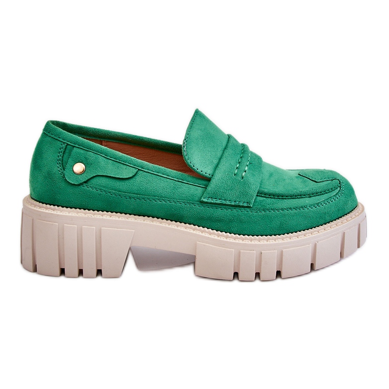 Pantofi Slip-On de Damă, din piele intoarsa, verde Fiorell Pantofi Slip-On de Damă, din piele intoarsa, verde Fiorell