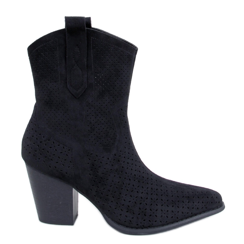 BM Cizme de cowboy ajurate Douglas Black negru BM Cizme de cowboy ajurate Douglas Black negru