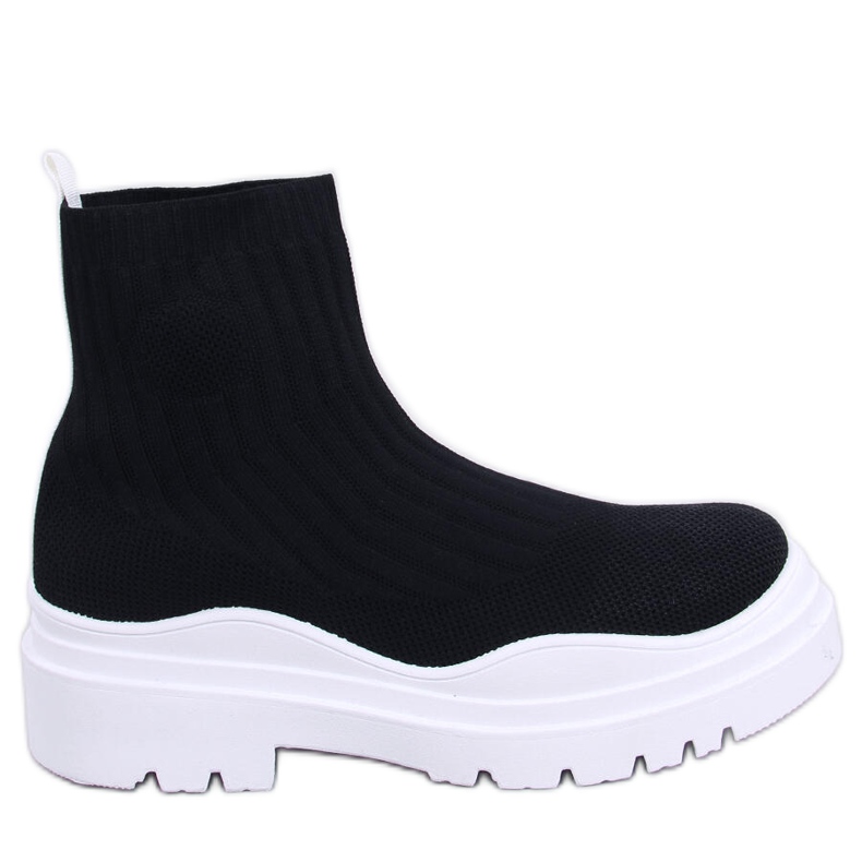 BM Cizme cu partea superioară flexibilă Greabăn NEGRU/ALB BM Cizme cu partea superioară flexibilă Greabăn NEGRU/ALB