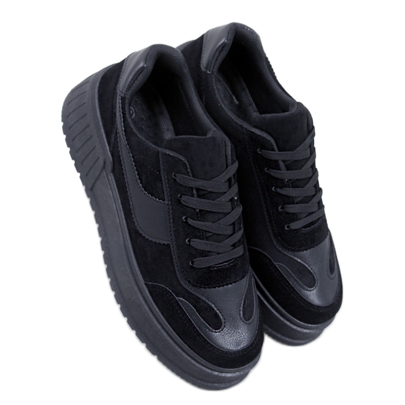 BM Adidași cu platformă Kirby Black negru