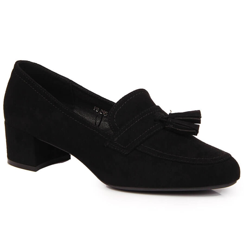 Brogues dama din piele intoarsa neagra de la Sergio Leone negru