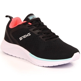 News Pantofi sport de damă pentru fitness, confortabili, negri negru News Pantofi sport de damă pentru fitness, confortabili, negri negru
